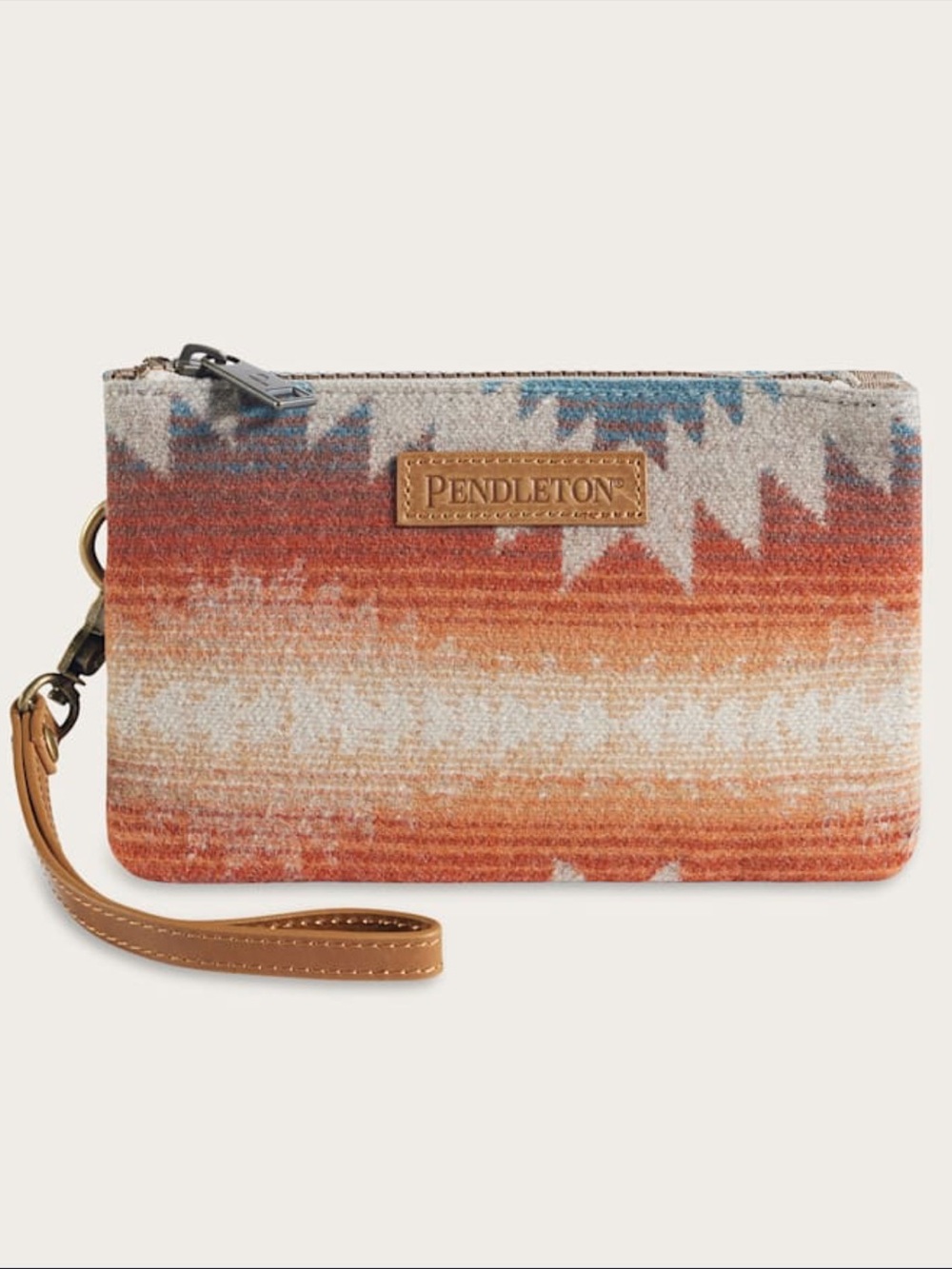 Pendleton 🏜️ Sunset Pass Wristlet Wallet - Orange, Cream & Blue